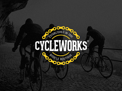 Cycleworks Logo bicycles branding cycle cycling identity logo works