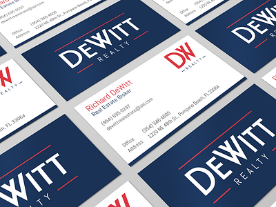 Dewitt Realty Business Cards