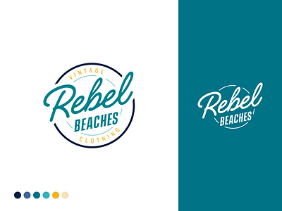 Rebel Beaches Brand Identity beaches brand identity branding graphic design identity logo rebel vintage vintage clothing