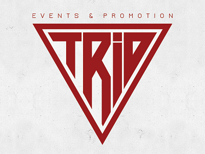 Trio Events & Promotion Logo branding events logo promotion red trio