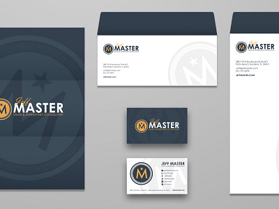 Jeff Master Stationary branding business cards consulting envelopes jeff letterhead marketing master sales stationary