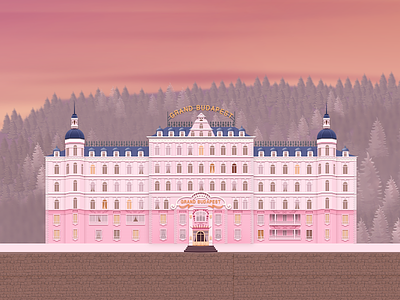 Grand budapest movie pink