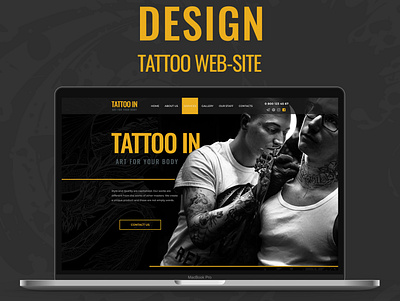 Tattoo - web design design landingpage studio tattoo uidesign web web design website