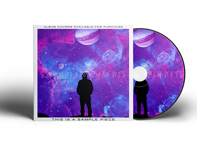 Silhouetter Planets aesthetic cover cover art design galaxy space stars