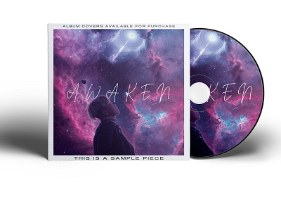 Awaken aesthetic album cover cover cover art design galaxy space stars