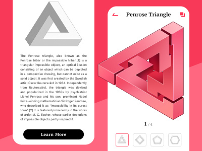 Penrose Traingle animation design interface ui