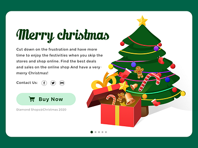 Christmas deals online design illustration interface ui