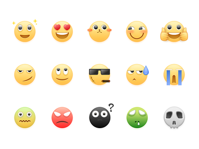 cute emoji icon ui