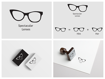 Spectacular Lenses Logo adobe art brand branding design flat illustration illustrator lenses logo minimal vector