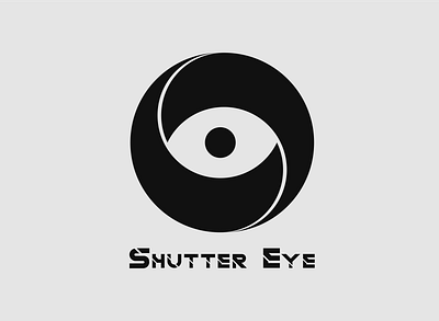 Shutter Eye Logo adobe behance branding creative design dribbble eye flat illustrator logo minimal shutter typography vector