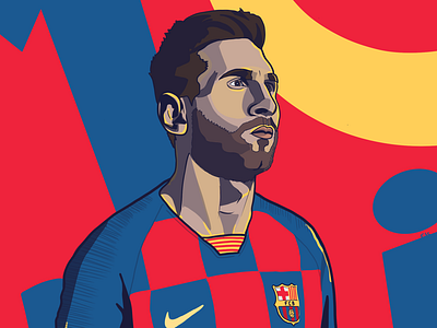 Messi barcelona football football illustration messi soccer soccer illustration sports