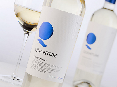 eye catching wine label for Quantum Wines attractive wine label best wine label compelling design glass logo design logo redesign strategic branding the labelmaker wine wine bottle wine branding wine label wine packaging