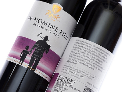 Radic wine label design