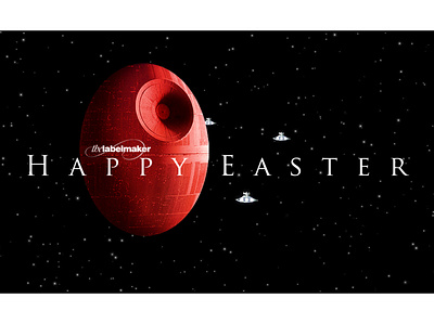 happyeaster by the Labelmaker deathstar deathstarfun easterfun happyeaster starwarsfan starwarsfun thelabelmaker