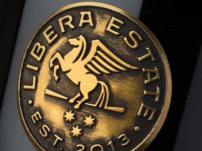 Libera Estate wine label design