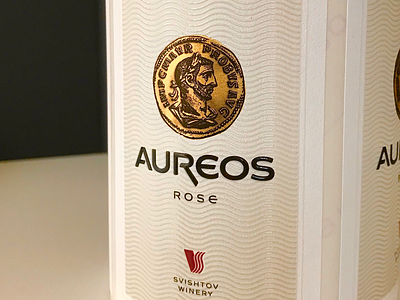 Aureos wine label design