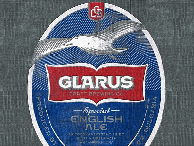 Glarus Craft Brewing Co. by the Labelmaker beer bolyar bolyar ornate brewing fontamker fontmaker glarus label design labelmaker lettering seagull vinatge