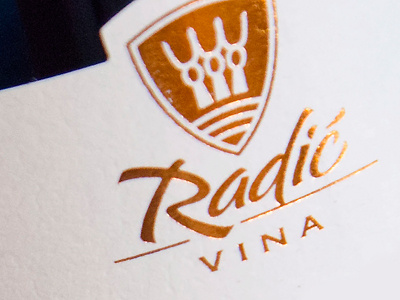 Radic Vina bolyar bolyar ornate fontamker label design labelmaker lettering radic vinatge wine