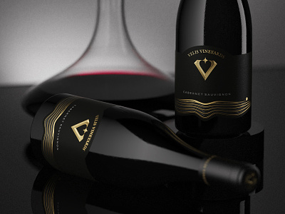 Velis Vineyards Black Cotton label best wine label illustration jordan jelev logo strategic branding the labelmaker wine branding wine label design wine packaging