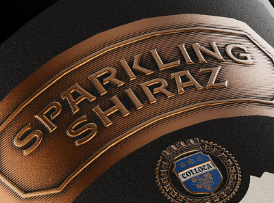 Sparkling Shiraz 3d 3d model best wine label branding cgi photo colloca estate design illustration jordan jelev logo sparkling wine label sprakling shiraz strategic branding the labelmaker wine branding wine deisgn wine label art wine label design wine packaging