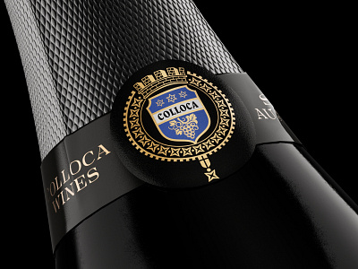 the Labelmaker: Colloca Sparkling Shiraz best wine label colloca estate colloca wines design illustration jordan jelev logo sparkling shiraz strategic branding the labelmaker wine branding wine label art wine label design wine packaging