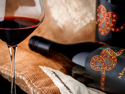 Meandra wine label by the Labelmaker design labelmaker meandra wine label