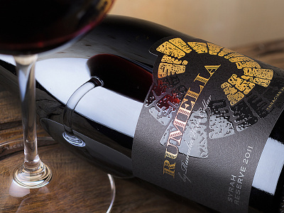 Rumelia Syrah wine label by the Labelmaker