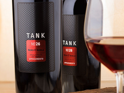 Tank 26 wine label design by the Labelmaker best wine label italian wine metalic label tank 26 the labelmaker wine bottle design wine label design