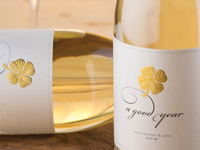 A Good Year wine label revamp by the Labelmaker