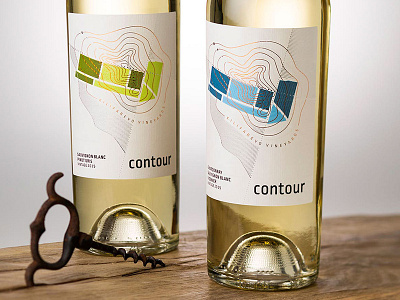 Contour Wines by the Labelmaker abstract wine label contour wines custom vineyard map inspirational projects jordan jelev karabunar winery modern wine packaging self adhesive label the labelmaker wine packaging design