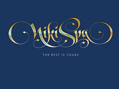 Niki Spa calligraphy fontmaker jordan jelev lettering logo spa