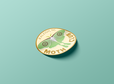 Moth Club Sticker club design illustration logo moth sticker sticker design