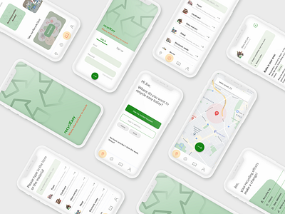 RecyclEasy personal project appui recycle ui ui design uiux uxdesign