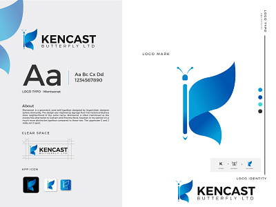 K letter logo design and branding