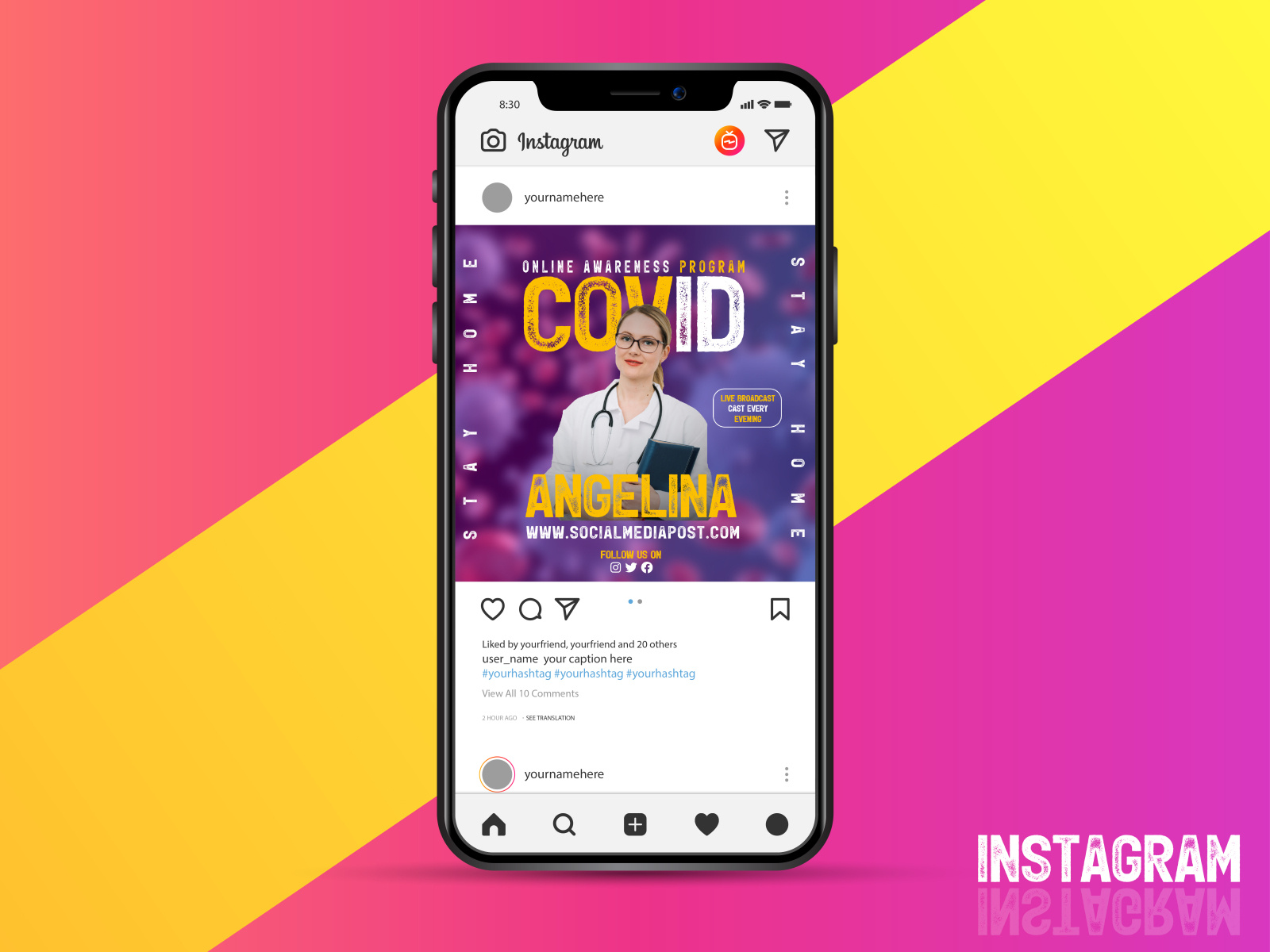 Instagram Poster Template design by Farhan Ahamed Shovon on Dribbble