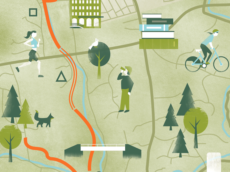 Illustrated Map by Laura Moyer on Dribbble