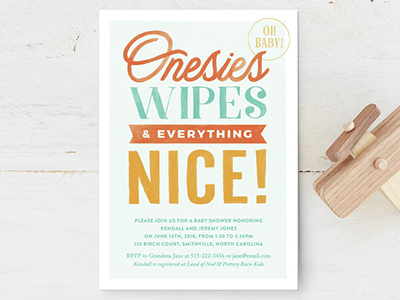 Baby Shower Invite for Minted