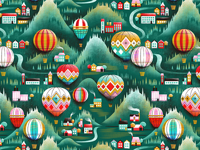 Hot air balloon pattern