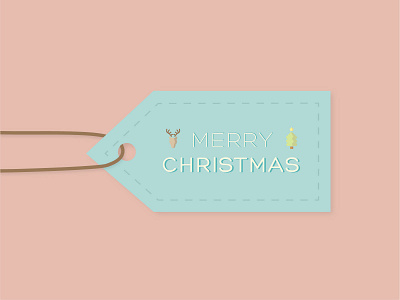 Christmas Holiday tag christmas dribbbleweeklywarmup print tag typogaphy warmup xmas