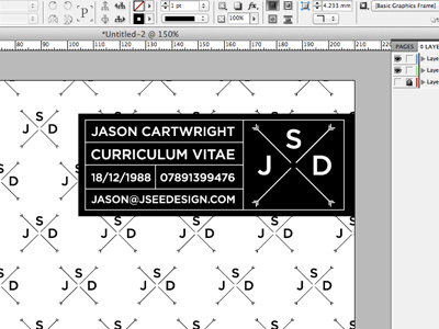 Cv in progress! branding cv illustrator indesign promotion