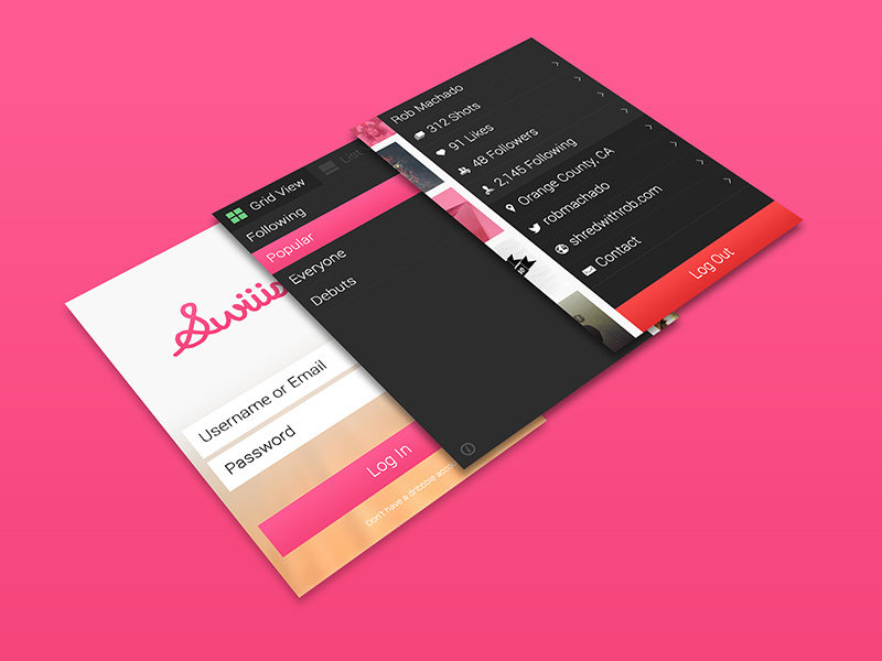 Swiiish Screens ios icon app ui ux dribbble