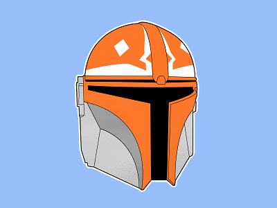 232nd Mandalorian Helmet design figma illustration