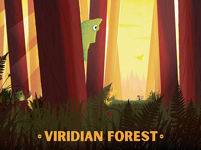 Viridian Forest bugs design fanart forest illustration illustration art illustrator national parks pokemon