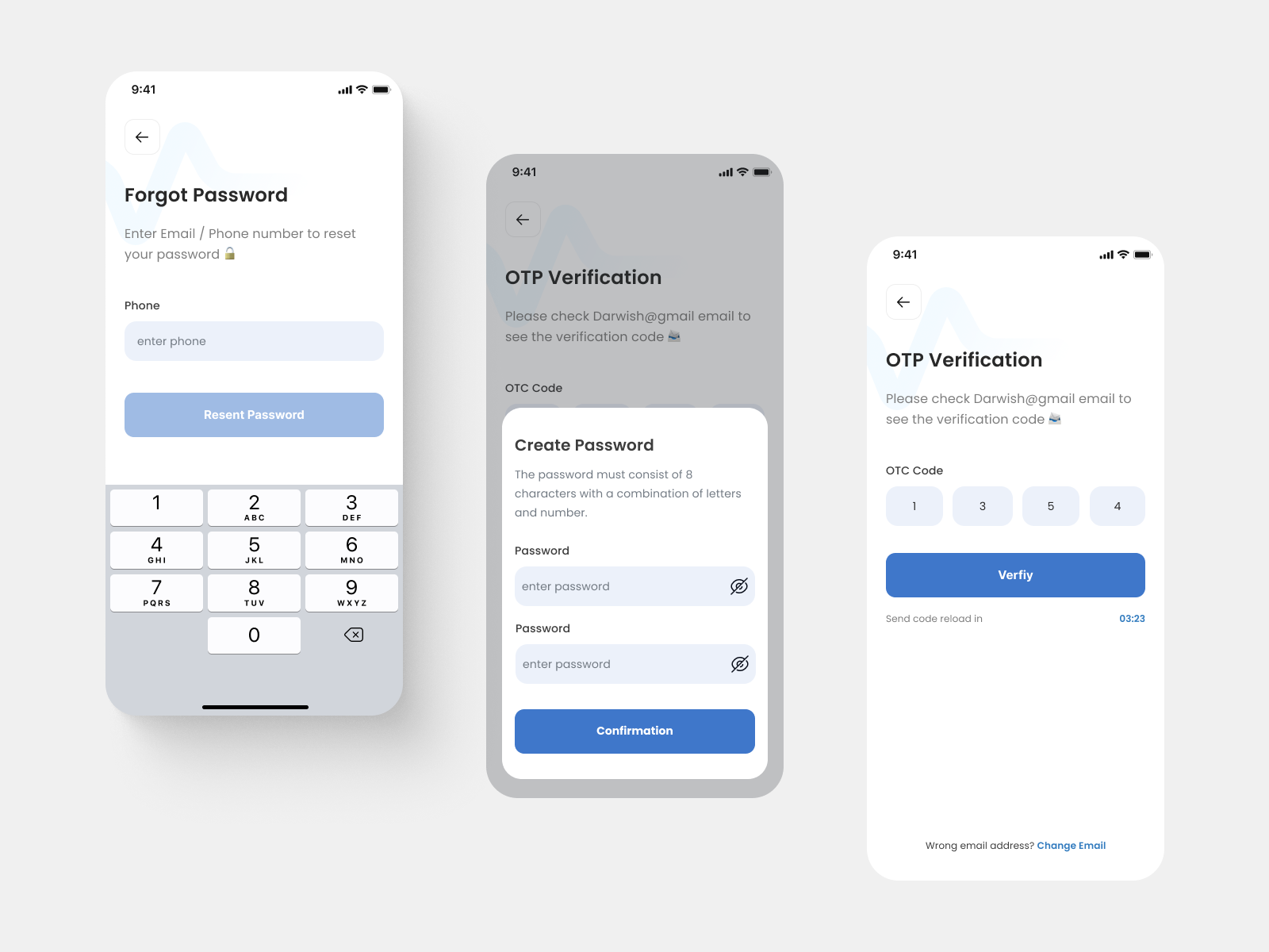 Forgot Password Screens By Ahmed Darwish On Dribbble