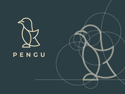 PENGU branding corporate branding icon icons illustration lettering logo logodesign minimal typography vector