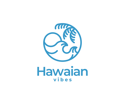 hawaian vibes branding corporate branding design illustration lettering logo logodesign minimal typography vector