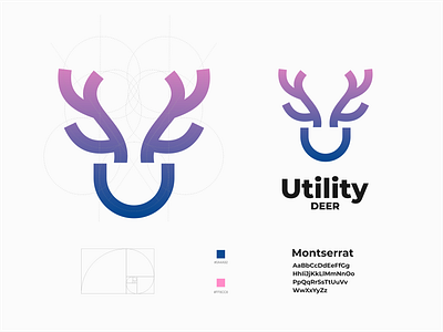 utility Deer brand design branding corporate branding design illustration logo logo design logodesign minimal vector