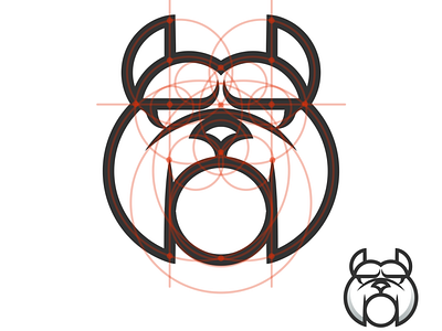 bulldog brand design branding corporate branding design goldenratio gridsystem illustration logo logo design logodesign minimal vector