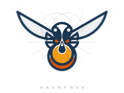 angrybee brand design branding corporate branding design golden ratio grid logo illustration lettering logo logo design logodesign vector