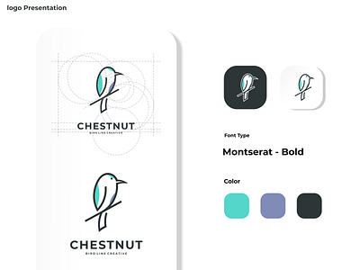 Chestnut Logo branding corporate branding design illustration lettering logo logo design logodesign minimal vector